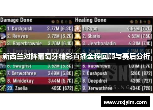 新西兰对阵葡萄牙精彩直播全程回顾与赛后分析